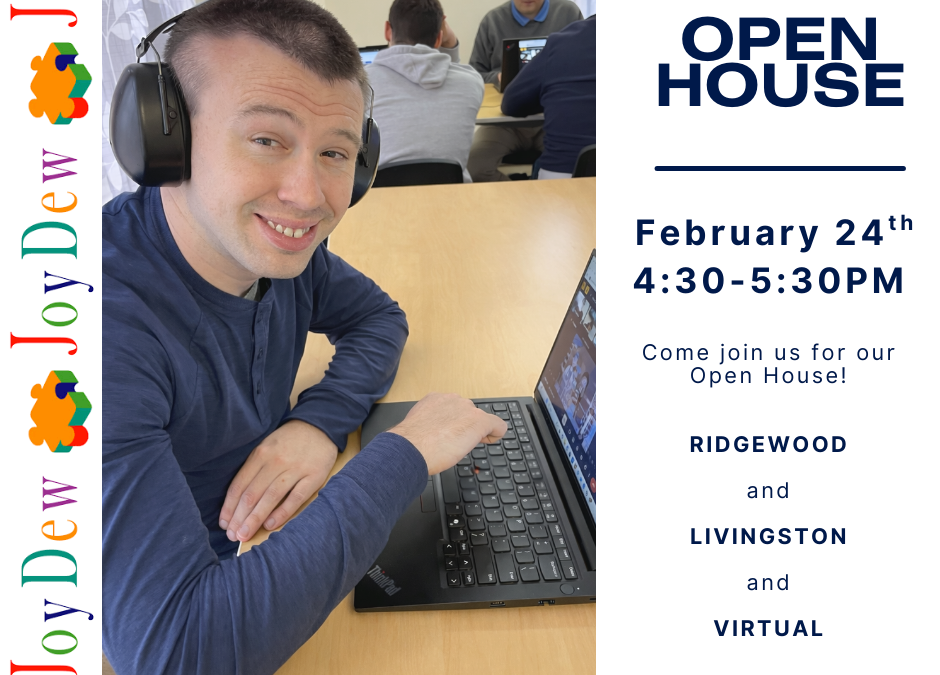 See JoyDew’s Innovative Whole Life Solution for Adults with Autism at our Open House on Feb 24th!